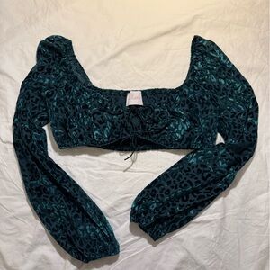 Leopard Print Crop Top